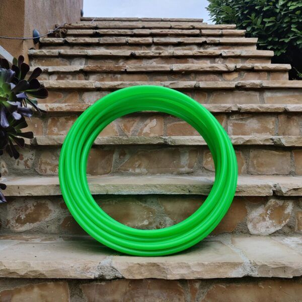 “UV Green” Collapsible polypro Hula Hoop 5/8" (16mm)